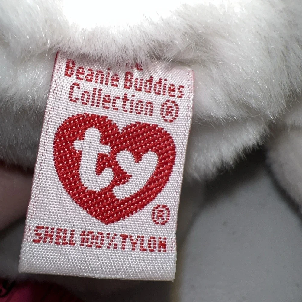 Ty Beanie Buddy Plush Uncle Sam White Bear 14